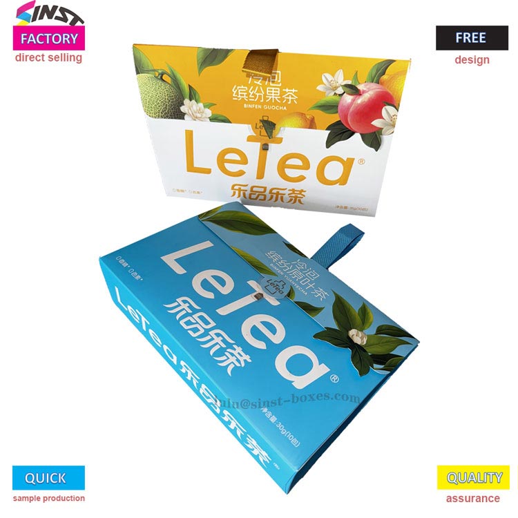 घटकांच्या यादीत फक्त चहा असलेला थंड ब्रूड फ्रूट टी कार्ड बॉक्स तुम्ही कधी पाहिला आहे का?