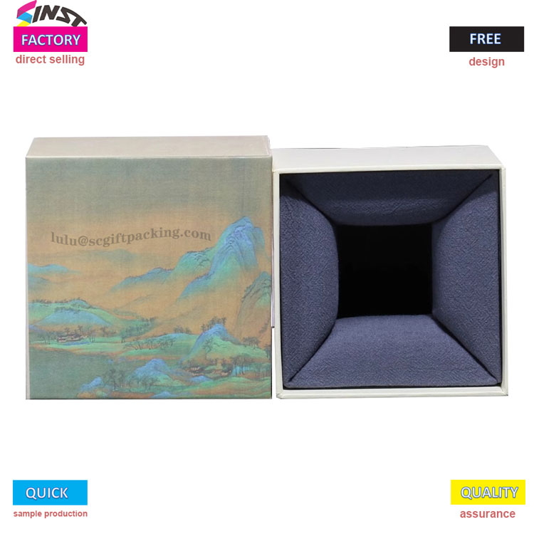 कप गिफ्ट बॉक्स संस्कृतीला तपशीलवार मुद्रित करतो